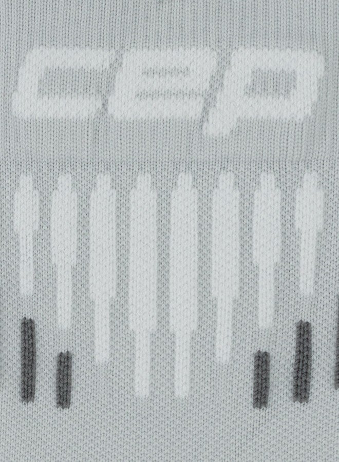 CEP Core Run Merino Mid Cut Socks, Grey/White, Unisex, LG - Image 5
