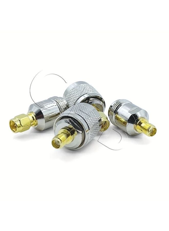 SMA To N RF Coaxial Adapter 50 Ohm 75 Ohm Impedance Matching Nickel Plated Copper - Image 1