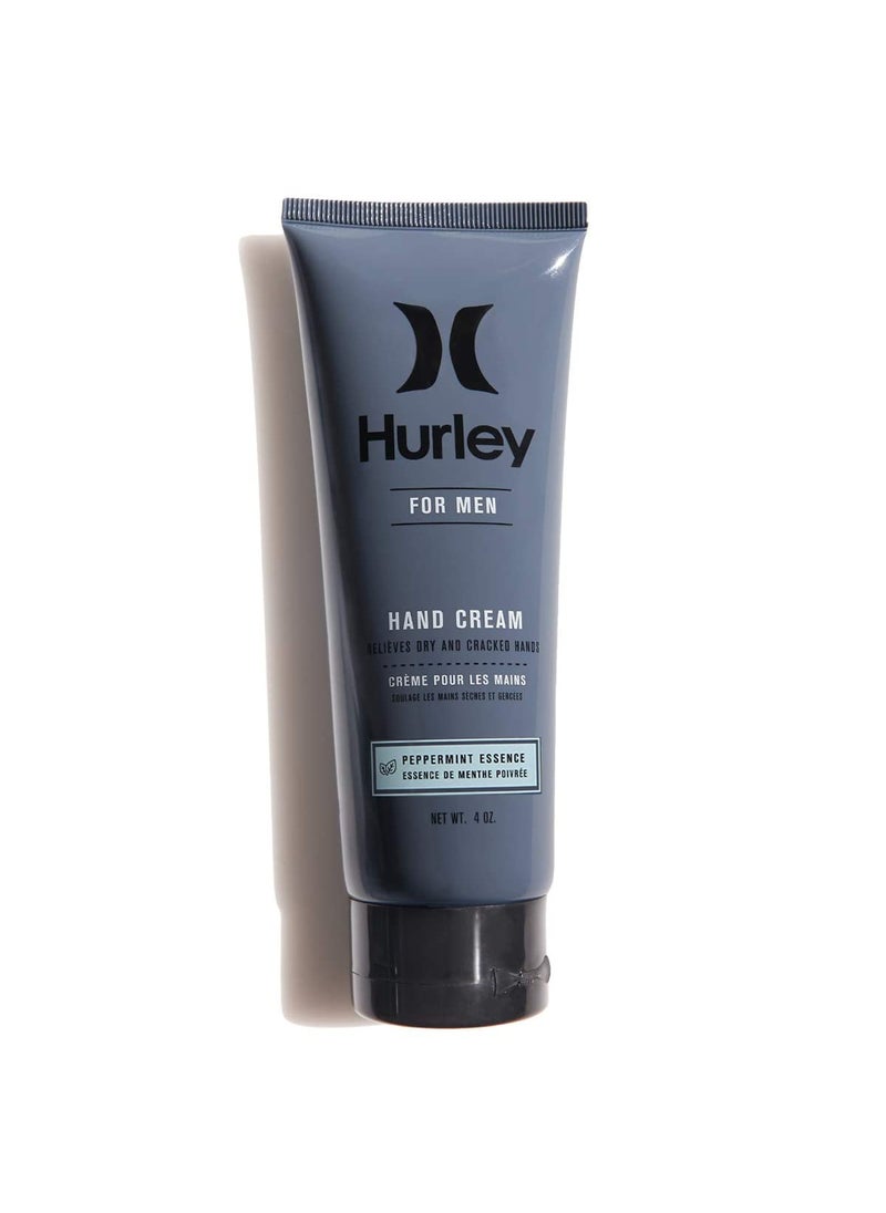Hurley Hurley Mens Hand Cream  Lotion for Dry Cracked Skin Relief Size 4oz Peppermint 