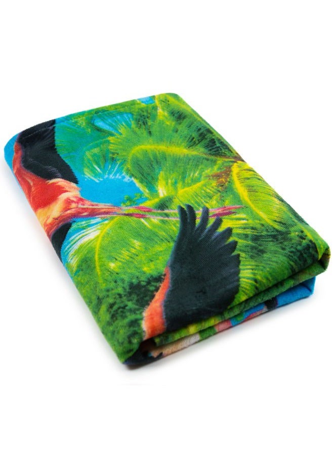Beachland Flamingo Beach Towel 30 x 60 inch 100% Cotton (Flamingos at The Beach, One Towel) - Image 4