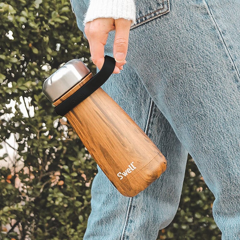 S'well Traveler Handle, Fits All Traveler Sizes, Onyx, Comfortable Carrying On The Go, Flexible Silicone Grip, BPA Free - Image 2