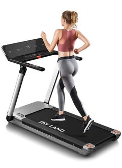 Sky Land Mini Pro 4HP Foldable Treadmill for Home & Office | Under Desk Running Machine with LED Display, 7-Layer Shock Absorbing Belt, Smart App & Auto Incline | Compact Walking Treadmill EM-1291, Black  - Image 1