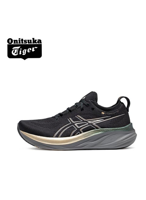 Men and Women Outdoor Running Sneakers Black/Gold