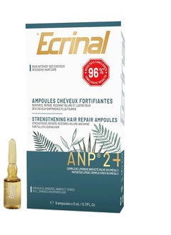 إكرينال قوارير الشعر ECRINAL ANP2+ - مصل عالي التركيز لمنع تساقط الشعر ونمو الشعر - ينشط الشعر ويقويه - مناسب لجميع أنواع الشعر 