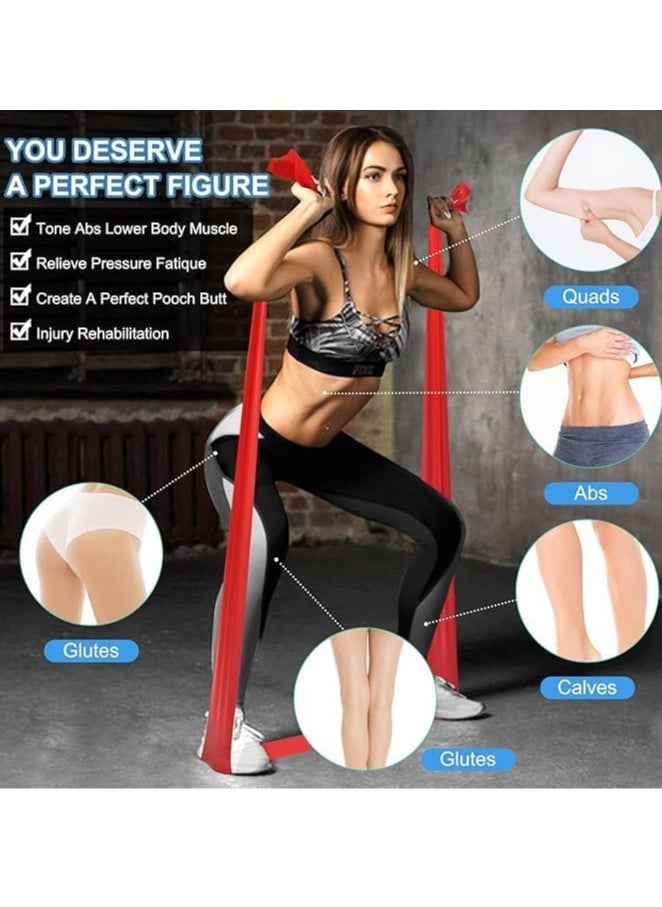 SportQ SportQ 4 in 1 Yoga Exercise Set®️Burstproof yoga ball + pump + non-slip yoga mat + professional exercise resistance band with long design of natural latex for fitness and balance exercises  - Image 5