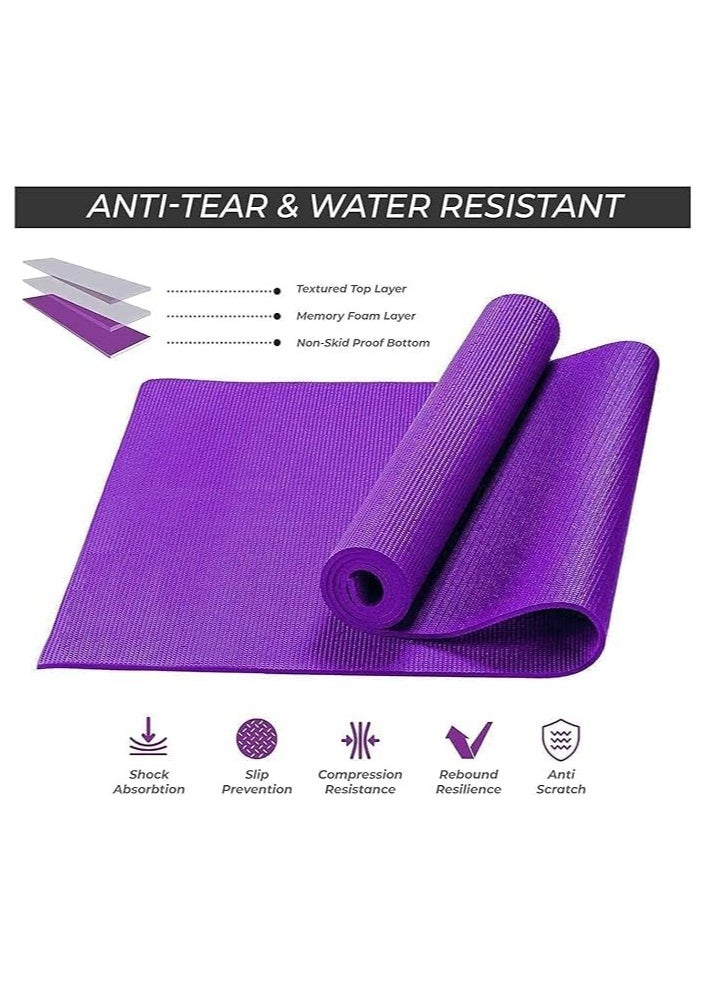 SportQ SportQ 4 in 1 Yoga Exercise Set®️Burstproof yoga ball + pump + non-slip yoga mat + professional exercise resistance band with long design of natural latex for fitness and balance exercises  - Image 4