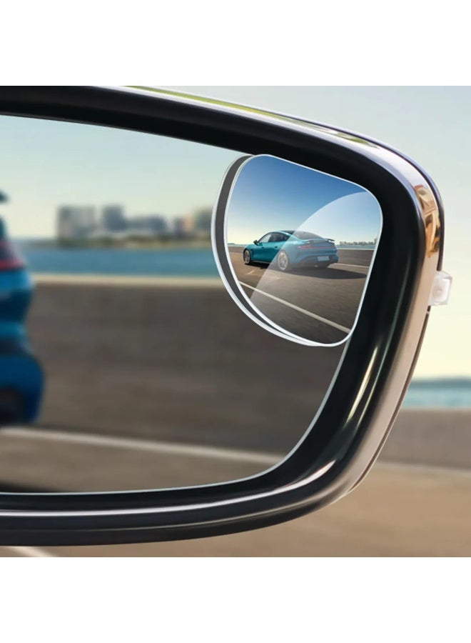 Frameless Fan Shaped Car Blind Spot Mirror Wide Angle Adjustable 360 Degree HD Auxiliary Rear View Mirror 2 Pack for Reversing Lane Change and Parking - Image 5