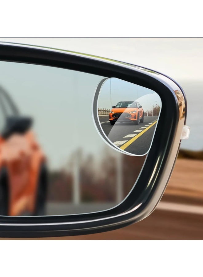 Frameless Fan Shaped Car Blind Spot Mirror Wide Angle Adjustable 360 Degree HD Auxiliary Rear View Mirror 2 Pack for Reversing Lane Change and Parking - Image 4