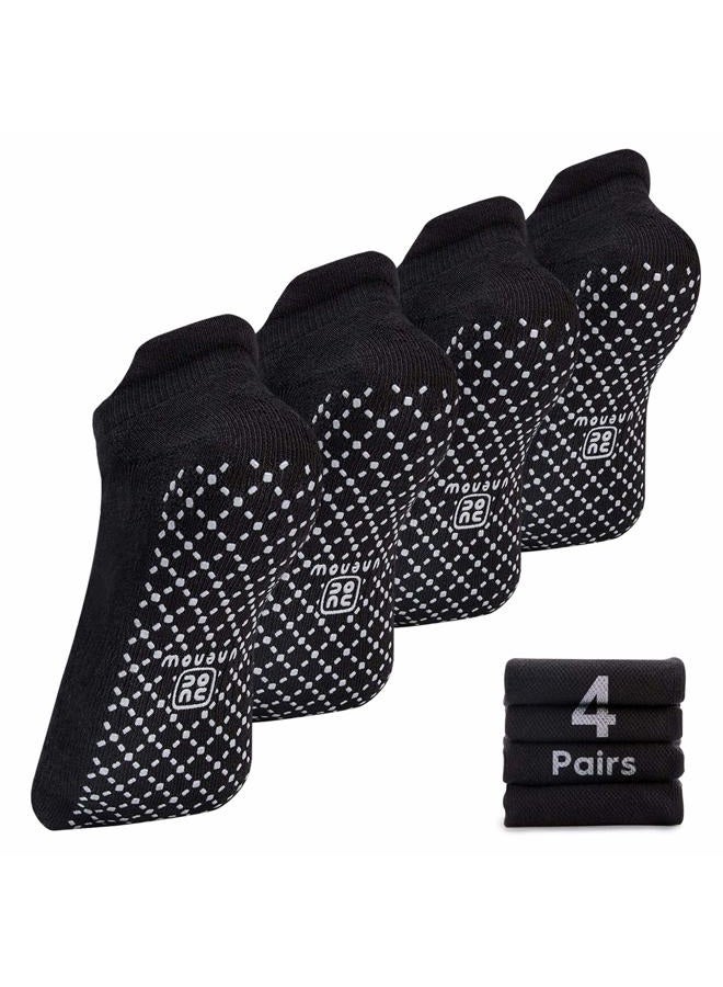unenow Unisex Non Slip Grip Socks with Cushion for Yoga, Pilates, Barre, Home & Hospital, L - Image 1