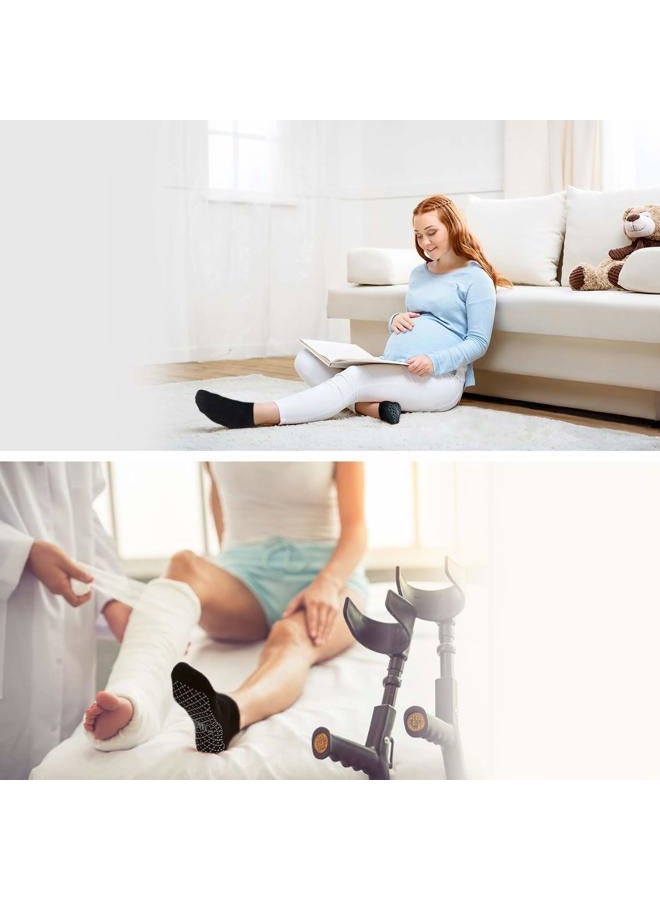 unenow Unisex Non Slip Grip Socks with Cushion for Yoga, Pilates, Barre, Home & Hospital, L - Image 2