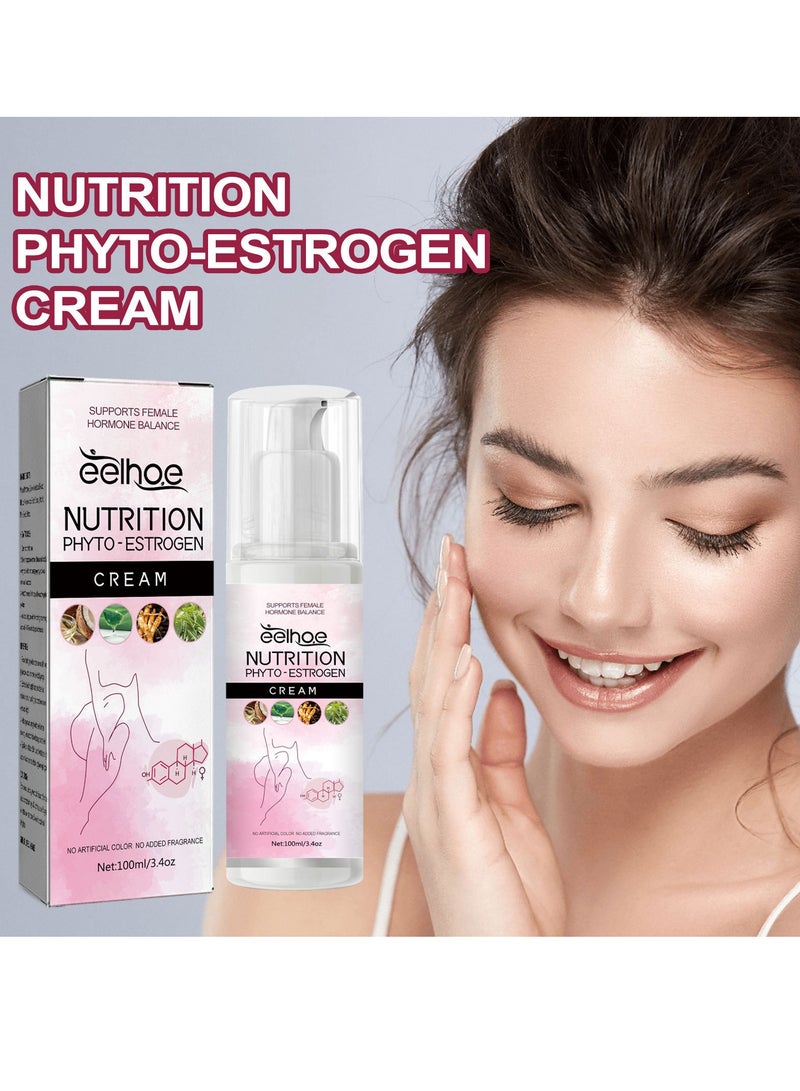 إيلهو كريم طبيعي لتخفيف انقطاع الطمث ، كريم توازن الهرمونات للنساء في منتصف العمر ، دعم مهدئ لانقطاع الطمث لتخفيف الأعراض (100 مل) - Image 2