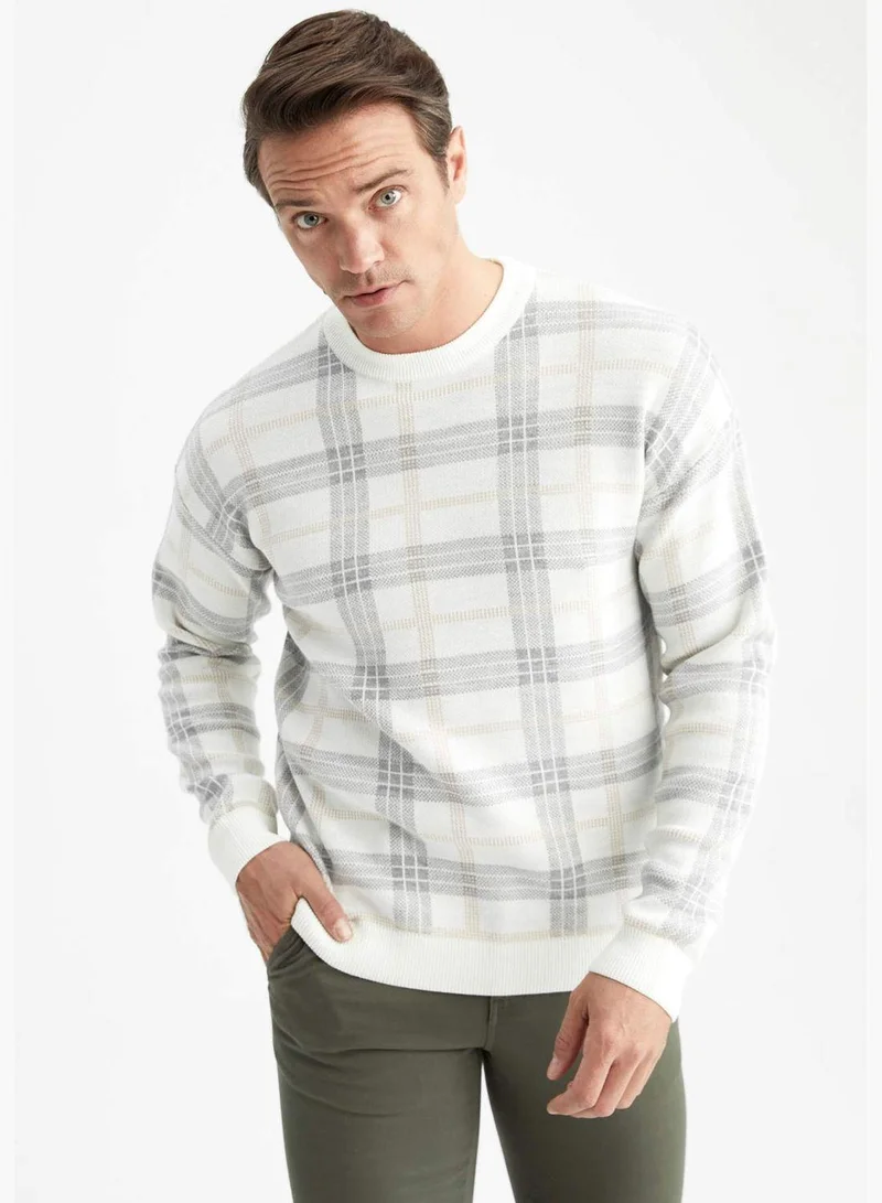 DeFacto Man Crew Neck Tricot Pullover