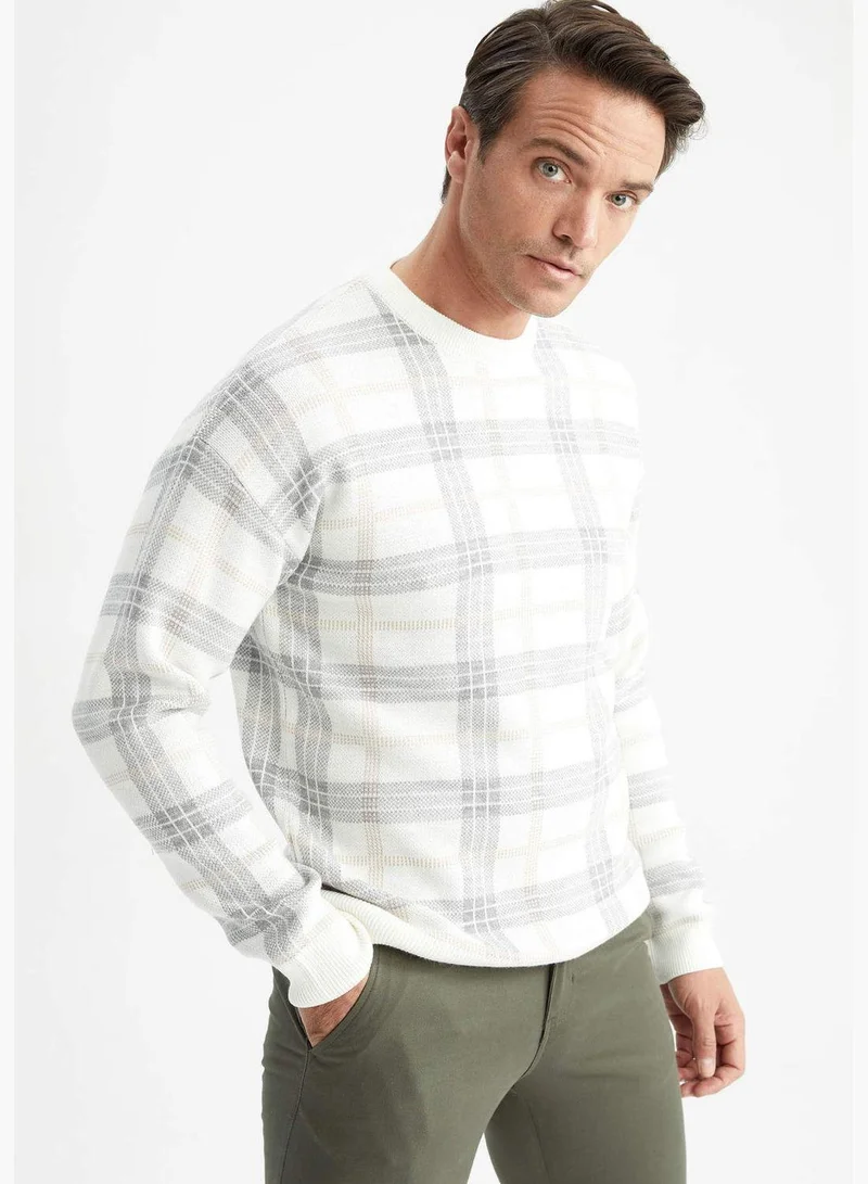 DeFacto Man Crew Neck Tricot Pullover