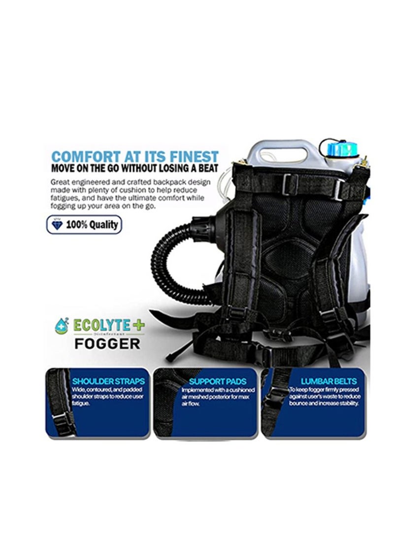ECOLYTE+ - Ecolyte+ Fogger Machine Disinfectant Corded Backpack Mist Duster ULV Sprayer 3GAL 1-15GPH Mist Blower Adjustable Particle Size 0-50um/Mm with Extended Commercial Hose and Spray Nozzle - Image 1