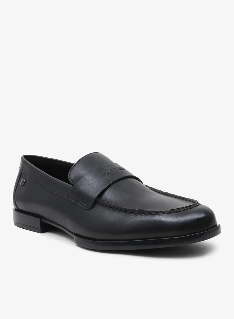 TONI ROSSI Button Casual Men’s Leather Loafers