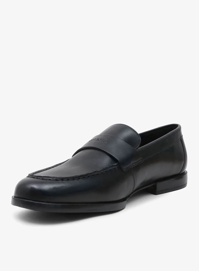 TONI ROSSI Button Casual Men’s Leather Loafers