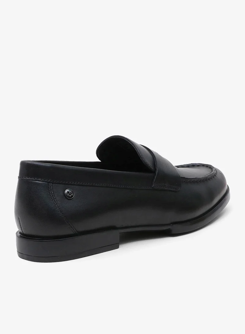 TONI ROSSI Black Button Casual Men’s Leather Loafers for Men | Best Price UAE