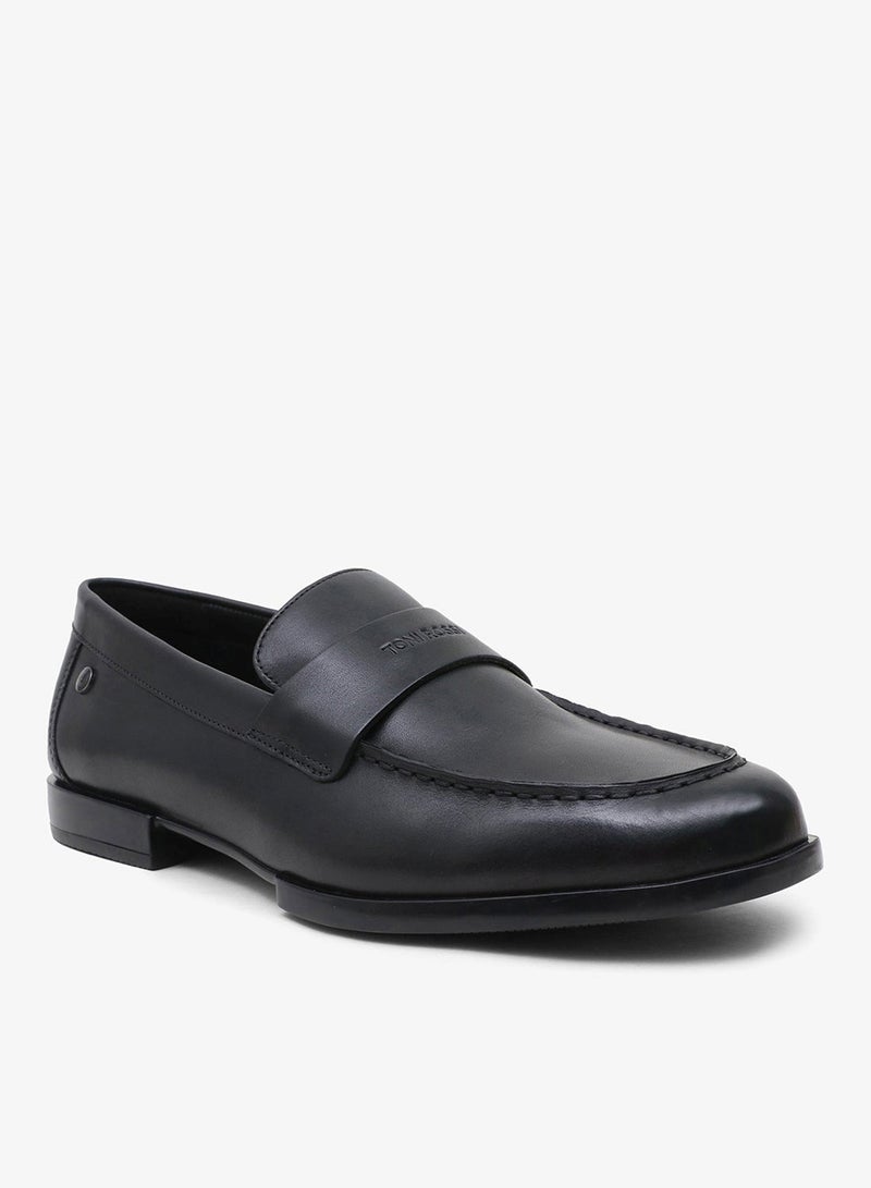 TONI ROSSI Button Casual Men’s Leather Loafers - Image 1