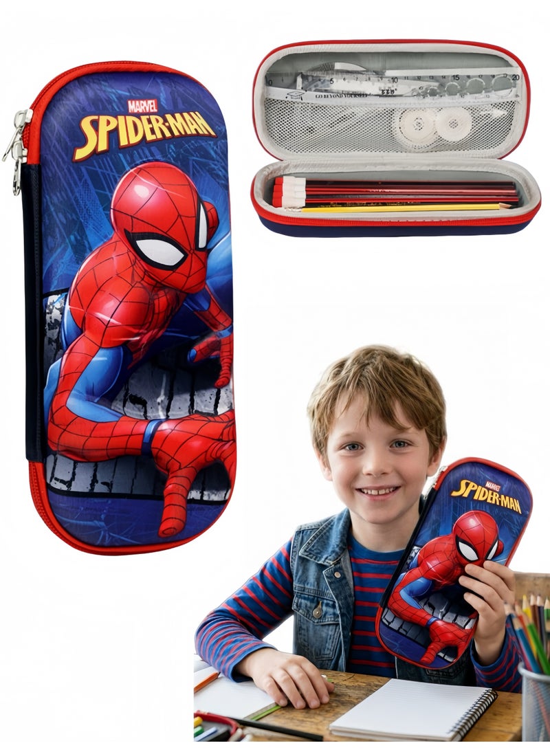 MARVEL Best selling Marvel Spiderman Pencil Case for Boys Pen Case Large Aesthetic Pencilcase with Compartments Big Capacity Pencil Pouch Pen Bag Office Box Organizer for School - Image 1