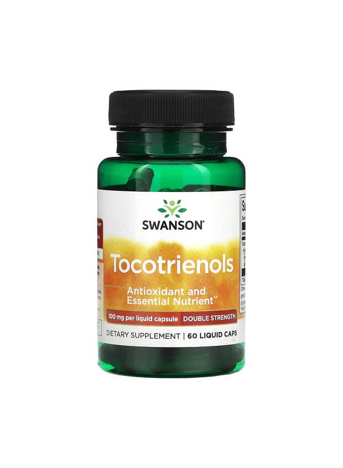 SWANSON Tocotrienols, Double Strength, 100 mg, 60 Liquid Caps