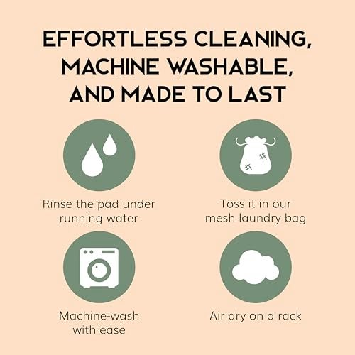 Greenzla Reusable Makeup Remover Pads - 20 Pack Organic Dark Charcoal Bamboo Cotton Pads with Mesh Laundry Bag, Cotton Travel Pouch, & Cotton Rounds Holder, Sustainable Face Wipes for All Skin Types - Image 5