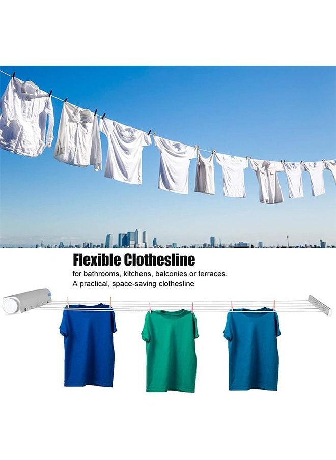 Arabest - Retractable Clothesline  White - Image 1