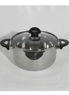 HTH Set of 6 High Quality Stainless Steel Cookware Set Gas Stovetops Compatible for Family Meals Dishwasher Safe  - Image 4