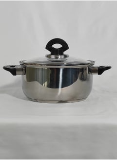 HTH Set of 6 High Quality Stainless Steel Cookware Set Gas Stovetops Compatible for Family Meals Dishwasher Safe  - Image 5