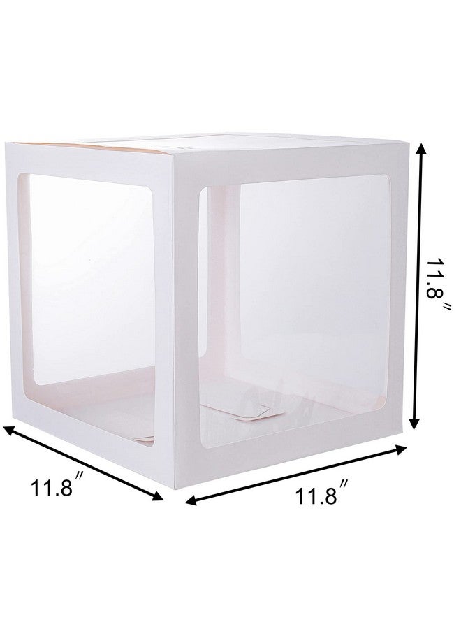 Sooyee زينة عيد الميلاد الأول من سووي، 3 قطع صناديق بالون واحدة لعيد الميلاد الأول، ديكور حفلة كتل شفافة للأطفال مع حروف واحدة لprops تصوير، خلفية كعكة - Image 4
