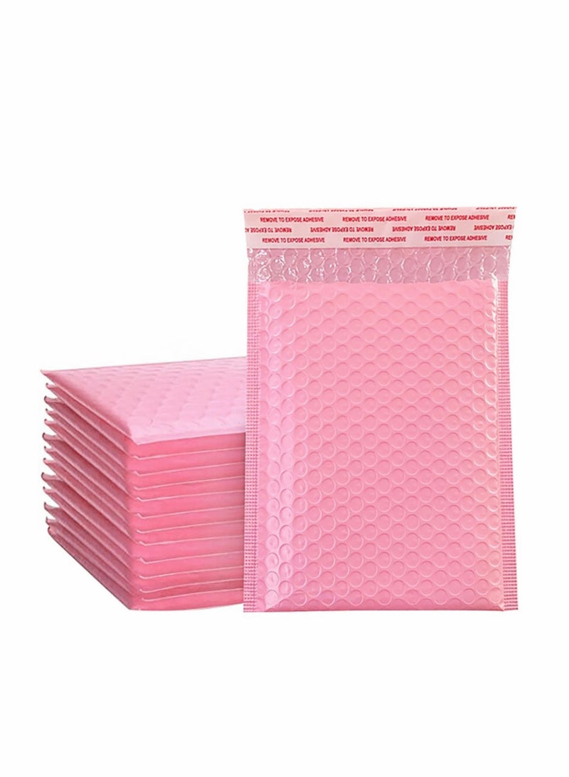 Excefore 50 قطعة من أكياس الفقاعات ذاتية الغلق وأكياس الفقاعات المضادة للكهرباء الساكنة وحقيبة مبطنة للشحن والتخزين والنقل (وردي، 20 × 15 سم) - Image 1