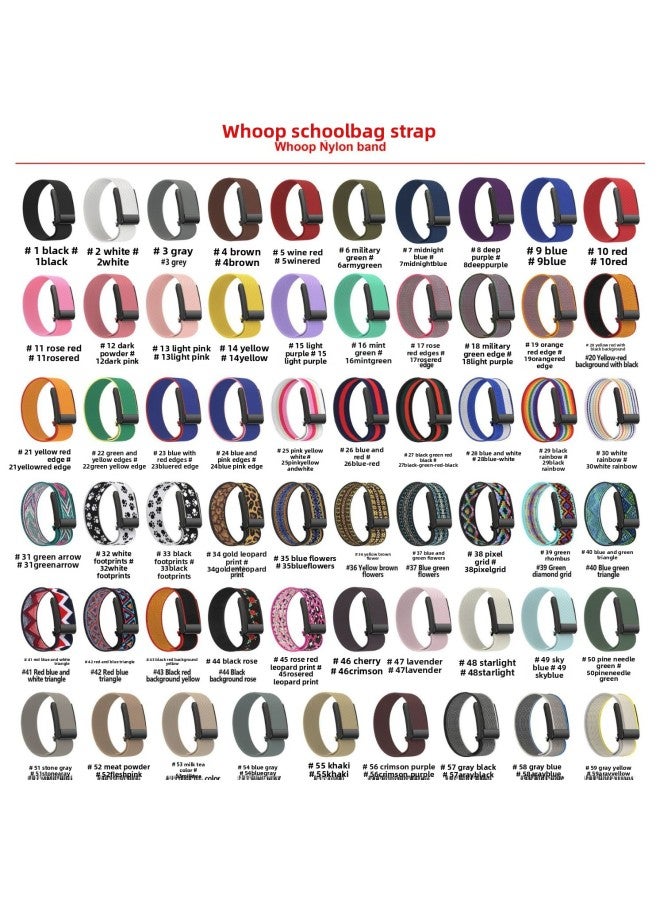 Suitable For Whoop5.0 Bracelet Watch Strap Ethnic Style Nylon Strap Whoop4.0 Strap School Bag Strap 