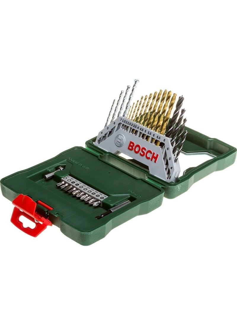 BOSCH - Xline 30 Piece Titanium Drill Bit Screwdriver Set 2607019324 - Image 1