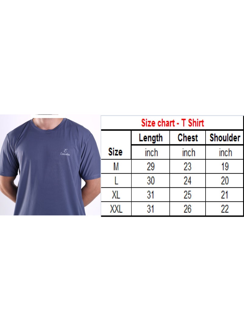 Executive LLC Men’s Breathable T-Shirt , Loose look Lightweight & Comfortable 150 GSM - Image 3