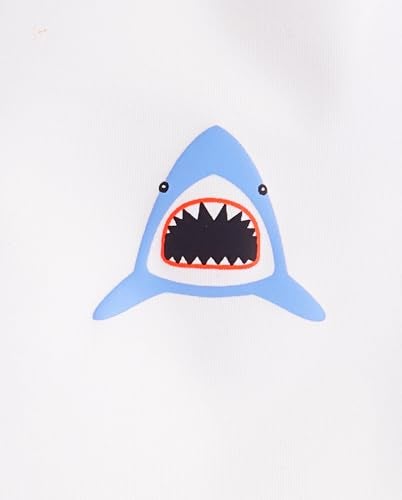 The Children's Place The Childrens PlaceBoysShort Sleeve Rashguard and Swim Trunk 2Piece SetTidal SharksXSmall - Image 3