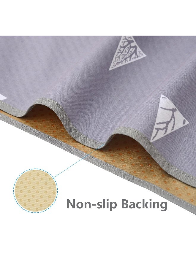 Womumon 51” Baby Splat Mat for Under High Chair/Arts/Crafts, WOMUMON Washable Waterproof Anti-Slip Floor Splash Mat, Portable Wipeable Spill Mat and Table Cloth - Image 4