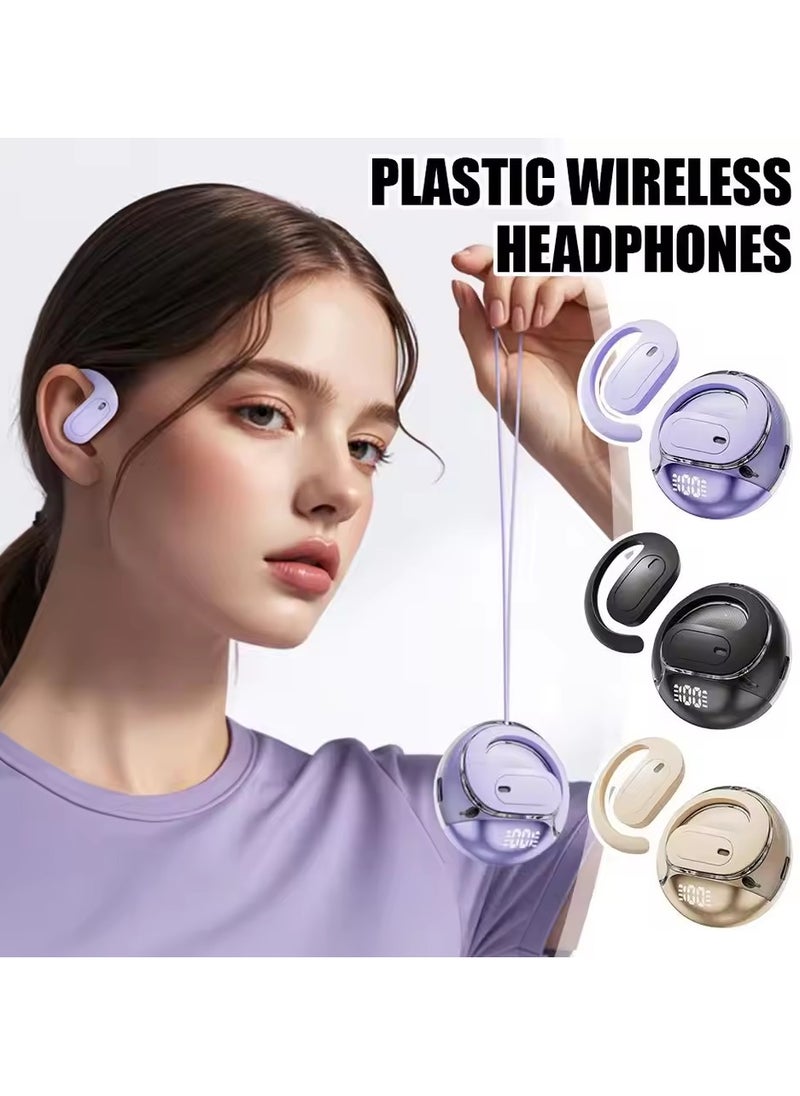 JBLTM - open-type non-in-ear Bluetooth headset with digital display charging box, Bluetooth 5.4 wireless headset, compatible with Apple and Android, suitable for sports, fitness and games（black） - Image 1