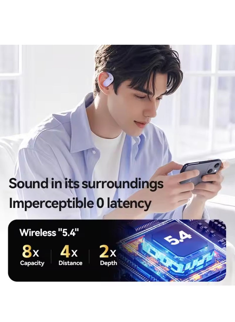 JBLTM - open-type non-in-ear Bluetooth headset with digital display charging box, Bluetooth 5.4 wireless headset, compatible with Apple and Android, suitable for sports, fitness and games（black） - Image 1
