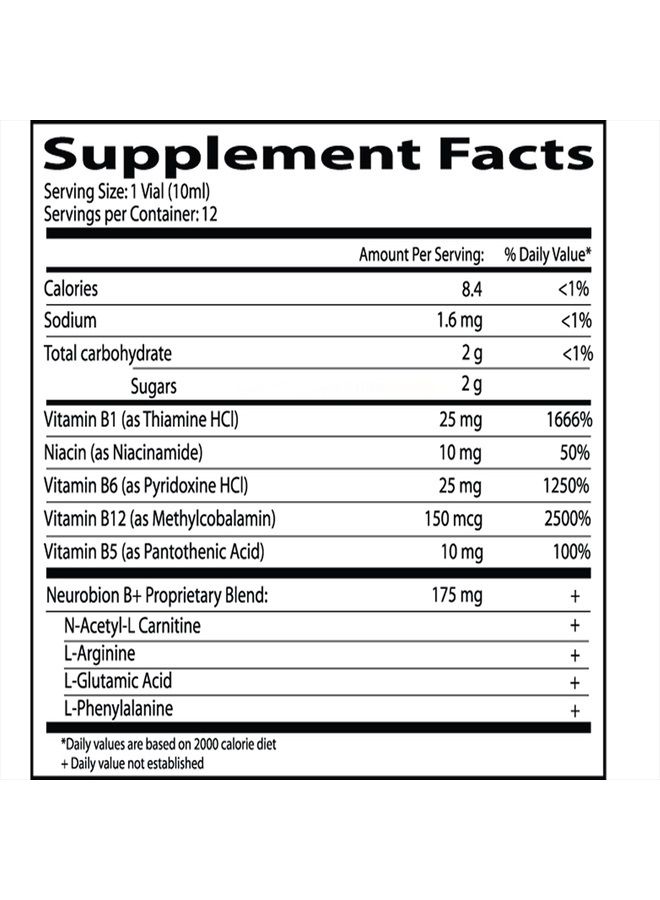Neurobion Plus Liquid Dietary Supplement B Complex 10 Vials - Image 3