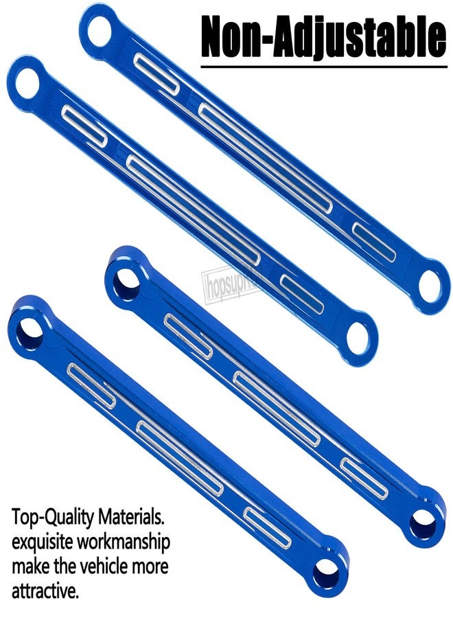 hopsupRC Aluminum Chassis Links Upgrade Parts for 1/10 Slash,Rustler,Stampede 4X4,Alloy Non-Adjustable Front&Rear Suspension Links Hops Up,Replaces 3641,4PCS,Navy Blue - Image 3