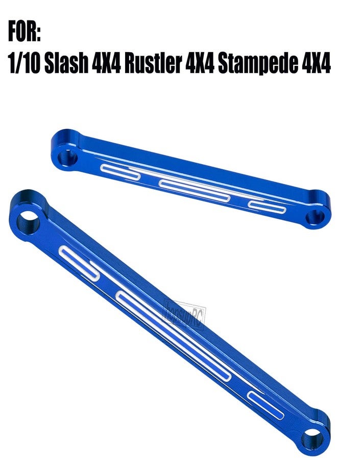 hopsupRC Aluminum Chassis Links Upgrade Parts for 1/10 Slash,Rustler,Stampede 4X4,Alloy Non-Adjustable Front&Rear Suspension Links Hops Up,Replaces 3641,4PCS,Navy Blue - Image 2