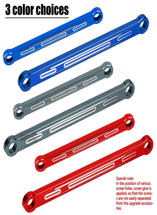 hopsupRC Aluminum Chassis Links Upgrade Parts for 1/10 Slash,Rustler,Stampede 4X4,Alloy Non-Adjustable Front&Rear Suspension Links Hops Up,Replaces 3641,4PCS,Navy Blue - Image 5