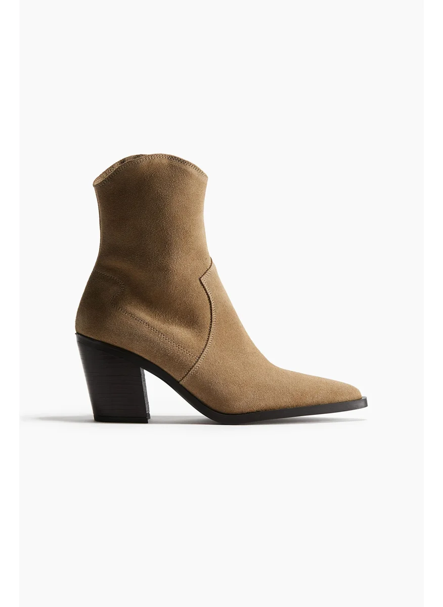 اتش اند ام Leather Cowboy Boots