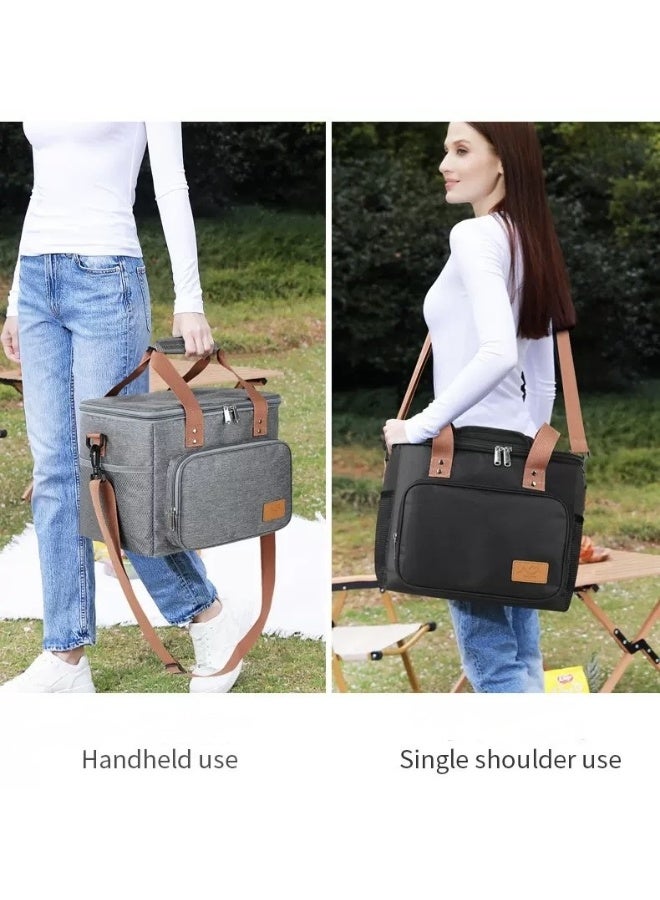 Outdoor Lunch Bag 16L Thermal Insulation Leak-Proof Portable Meal Box Car Carrier Ice Pack Insulated Cooler Bag for Camp Picnic - Image 5