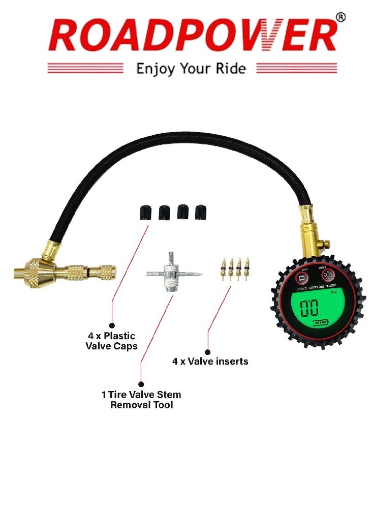 RoadPower Digital Tire Deflator 200PSI Air Down Offroad Kit with Precision Release Button  Repair Tool  Quickly Deflate 4x4 Off Road Tires TG-446  - Image 3