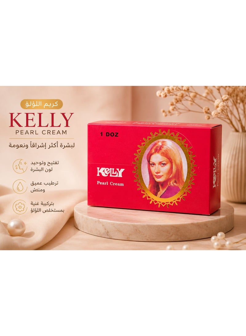 كيلي علبة كريم اللؤلؤ كيلي (Kelly Pearl Cream) - عبوة كرتونية - 12 قطعة - Image 1