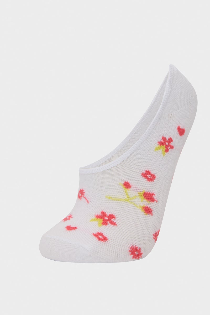 DeFacto Multicolour Woman Woman 3 Piece Cotton Ballerina Socks Casual - Image 2