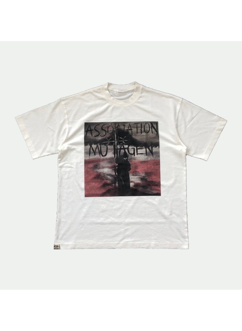 Mutagen Apocalypse Scene Hand drawn Printed T-shirt - Image 1
