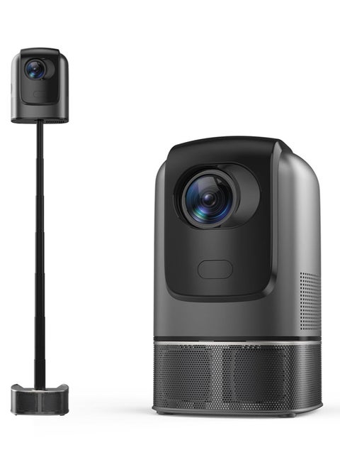 جهاز عرض مع 5G واي فاي بلوتوث دعم 1080p 8500 لومن بناء في مكبرات الصوت حامل قابل للطي ، لدعم المسرح المنزلي HDMI ، USB ، الكمبيوتر الشخصي ، صندوق التلفزيون ، iOS وهاتف Android