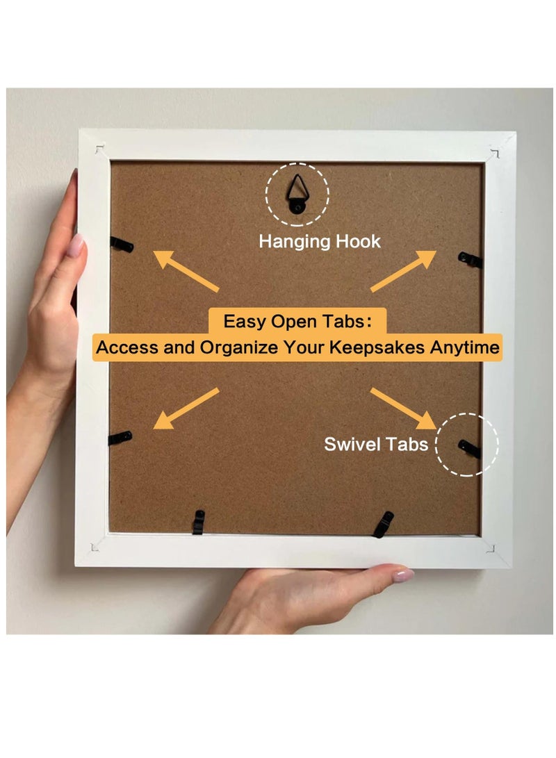 YQbest Travel Box for Memories, Adventure Archive Box, Small Shadow Frame, with Slot Map, Ticket Memory World Map and Plane Design Every Souveni, 8 in  - Image 4