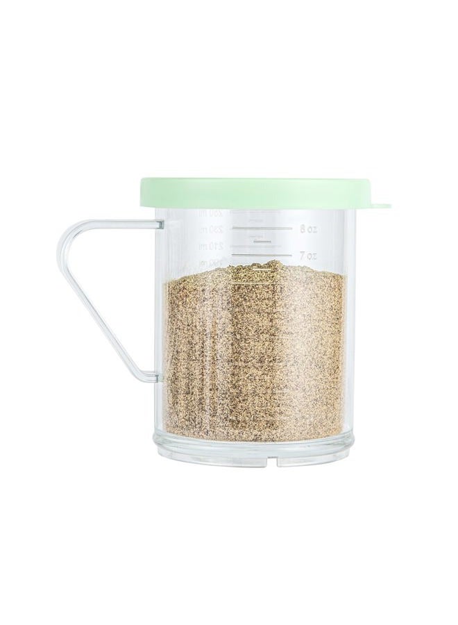 Restaurantware Spice Shaker 1 Count Plastic Shaker, Durable Seasoning Dredge with Extra Fine Lid, Clear Shaker for Commercial Kitchens, Pizzerias, and Bakeries - Image 2